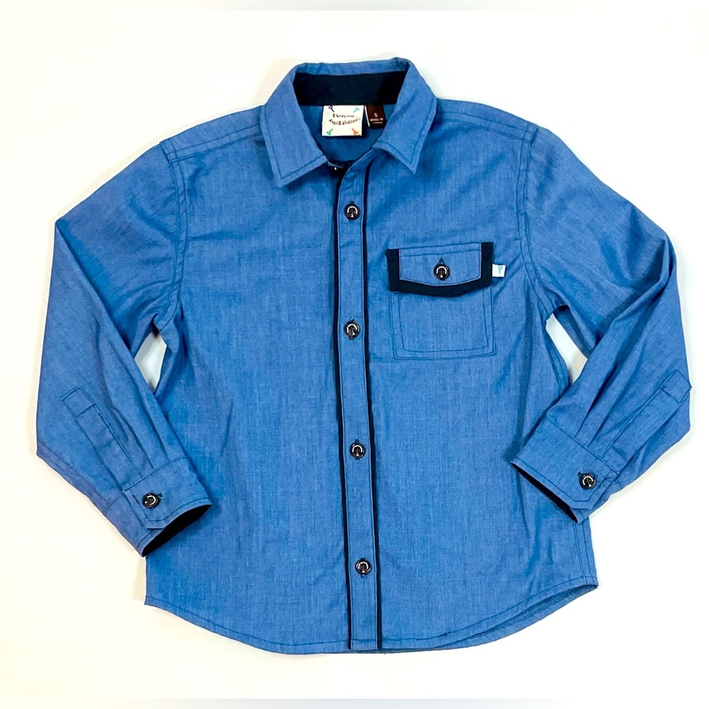 Boys Size 5 Fore!! Axel & Hudson Button Down Shirt